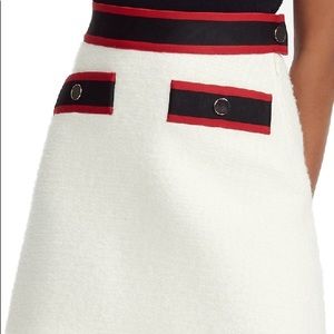 Josine Band-detail Tweed Mini Skirt